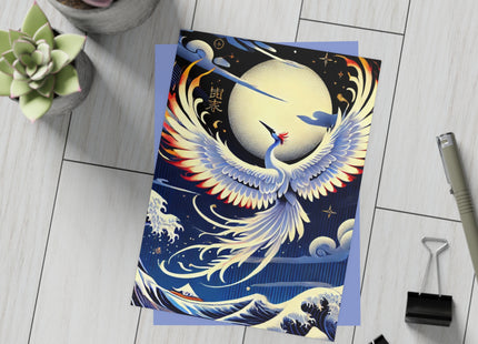 Majestic White Crane Postcards (envelopes included) - Bundles of 10, 30, 50 Pieces