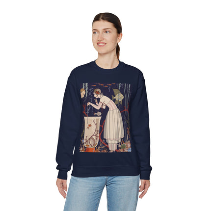 L'Etourdissant Petit Poisson (The Dazzling Little Fish) by George Barbier Heavy Blend™ Crewneck Sweatshirt