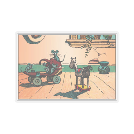 Mischievous Mice on Wheels Kiss-Cut Stickers (4 Sizes)
