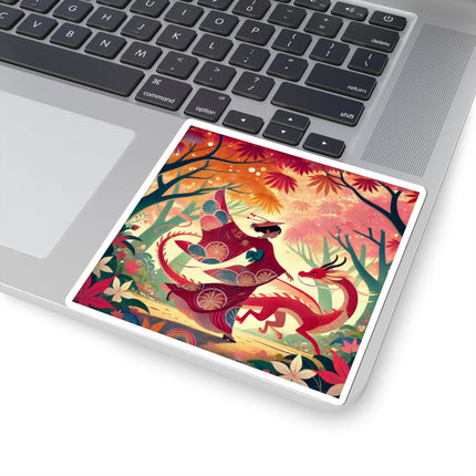 The Dragon Fairy’s Dance Kiss-Cut Stickers (4 Sizes)