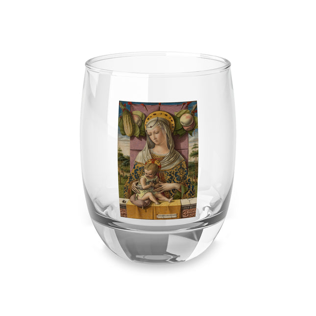 Madonna and Child by Carlo Crivelli Whiskey Glass