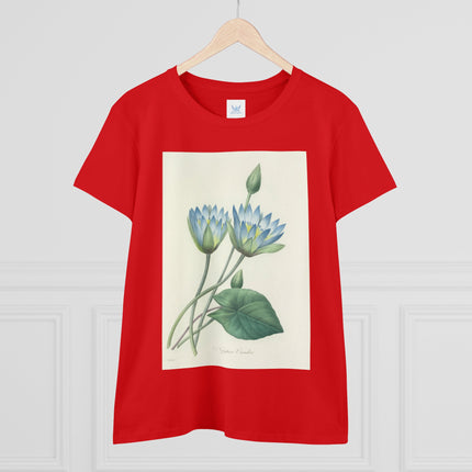 Choix des plus belles fleurs, Plate 055 by Pierre Joseph Redouté  Women's Midweight Cotton Tee