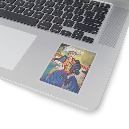 A Mulher by Amadeo de Souza-Carosa Kiss-Cut Stickers (4 Sizes)