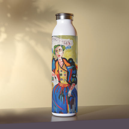 A Mulher by Amadeo de Souza-Carosa Slim Water Bottle