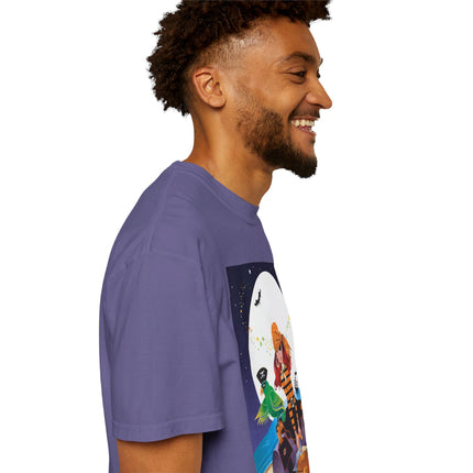 Moonlit Pirate Halloween Unisex Garment-Dyed T-shirt