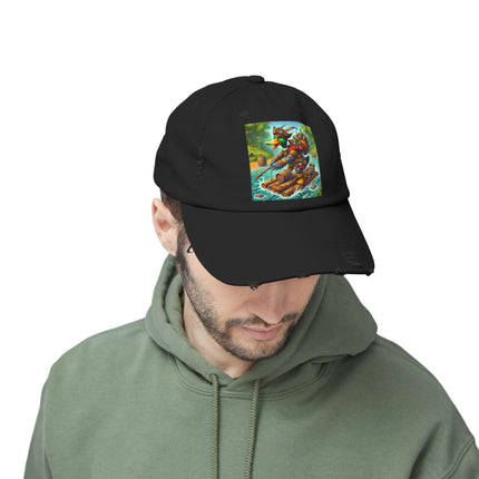 The Daring Drake Unisex Distressed Cap