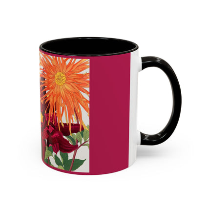 Dahlia Flower by Tanigami Kônan Colorful Mugs (11oz, 15oz)