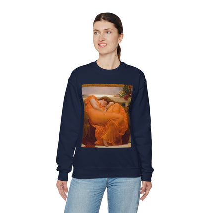 Flaming June by Frederic Leighton Heavy Blend™ Crewneck Sweatshirt