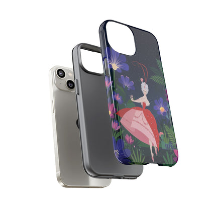 🌺✨ The Lady Of The Starlit Enchanted Garden Phone Case – Art Deco Floral Fantasy