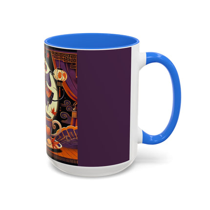 Theatrical Halloween Mice on Teacup Colorful Mugs (11oz, 15oz)