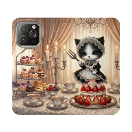 🍓🐱 The Patisserie Kitten Flip Case – Sweet Charm & Storybook Delight