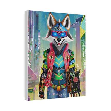 Cyber Hyena Matte Canvas, Stretched, 0.75"