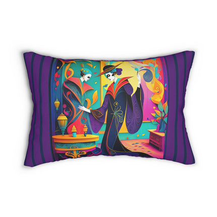 Phantoms of Elegance Spun Polyester Lumbar Pillow