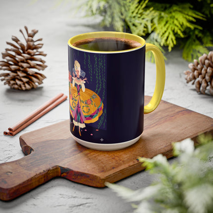 Moonlit Masquerade: The Fairy Queen's Ball Colorful Mug (11oz, 15oz) – Fairy Tale Elegance, Fantasy Charm & Enchanted Style