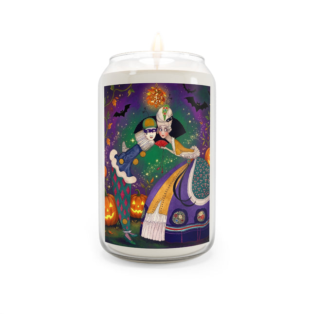 🎭🎃 The Masquerade Beneath The Pumpkin Lantern Scented Soy Candle – Theatrical Halloween Charm