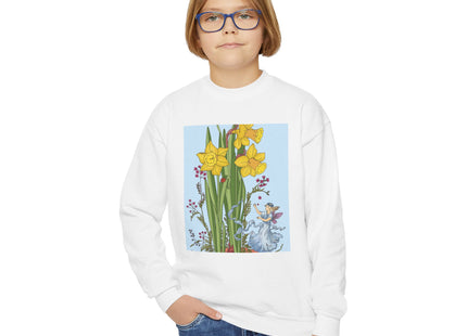 Daffodil Fairy Youth Crewneck Sweatshirt