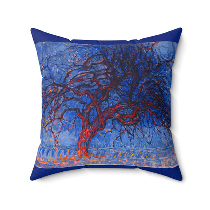 Piet Mondrian's Avond by The Red Tree Spun Polyester Square Pillow