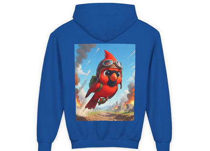 Cardinal Dive Bomber Youth Heavy Blend Hooded Sweatshirt