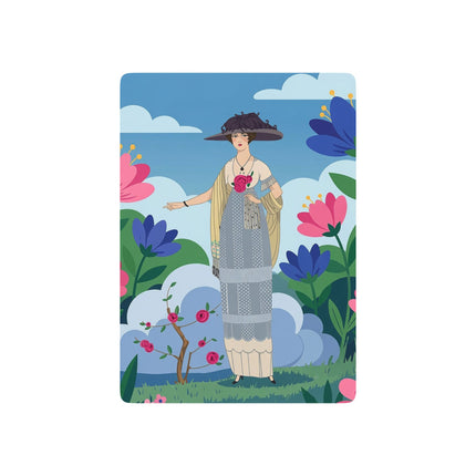 🌸☀️ Garden Of New Beginnings Playing Cards – Art Deco Floral Elegance