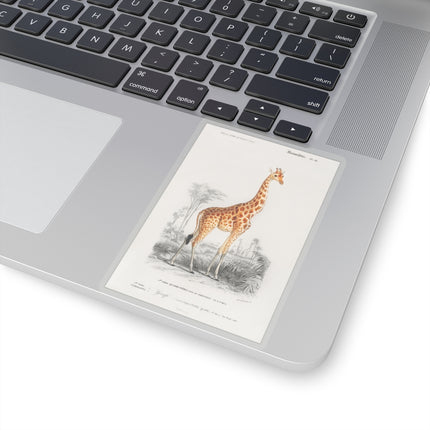 Giraffe by Charles Dessalines D' Orbigny Kiss-Cut Stickers (4 Sizes)
