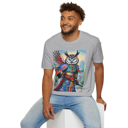 Cyberpunk Samurai Owl Softstyle T-Shirt