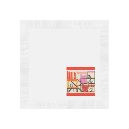 Maquettes de Théatre 4 by Alexandra Exter White Coined Napkins