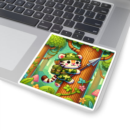 Stealthy Stripes Kiss-Cut Stickers (4 Sizes)