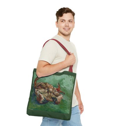 Crab on its Back by Vincent Van Gogh Tote Bag (AOP)