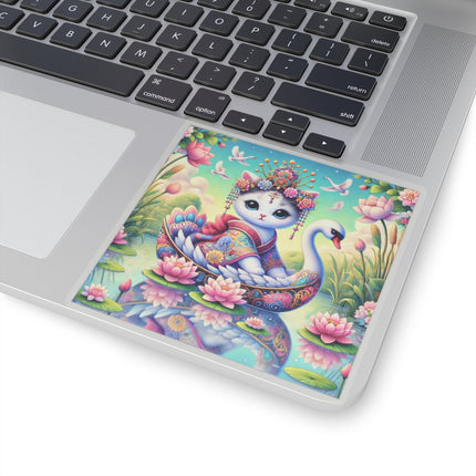 Geisha Kitten’s River Voyage Kiss-Cut Stickers (4 Sizes)