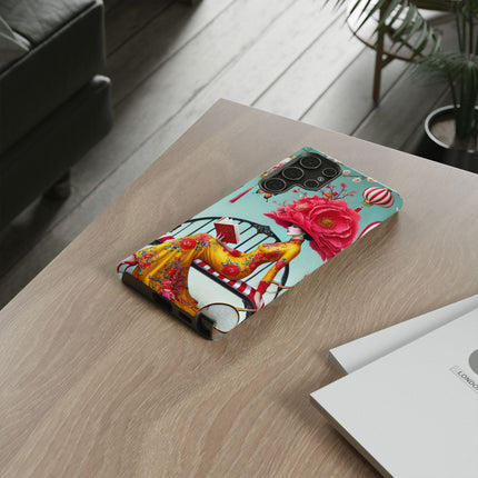 Reading In A Painted Garden Phone Cases