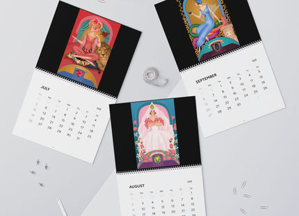 Celestial Jewels: The Zodiac Birthstone Art Wall Calendars (2026)