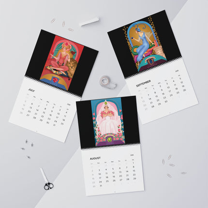 Celestial Jewels: The Zodiac Birthstone Art Wall Calendars (2026)