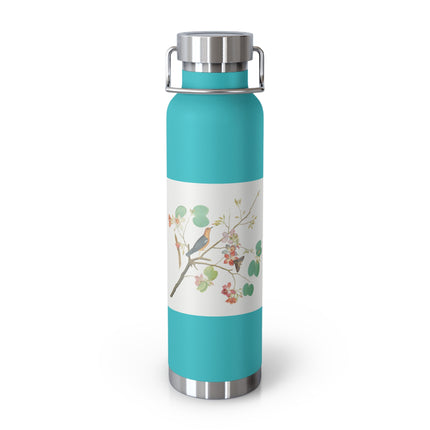 Orange-Headed Ground Thrush by Shaikh Zain al–Din Copper Vacuum Insulated Bottle, 22oz