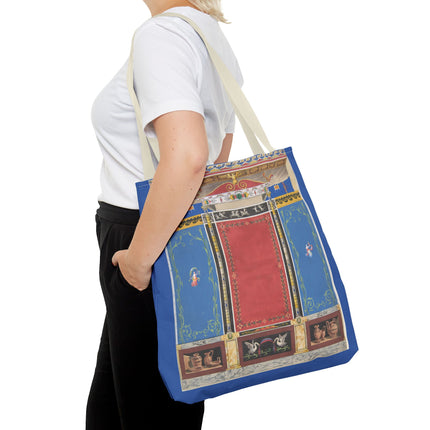 Trompe L’Oeil Designer Tote Bag – Columns, Swans and Vases (AOP)