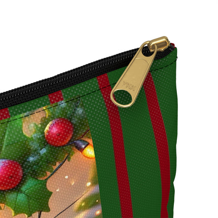 Naughty or Nice Kitten Christmas Accessory Pouch