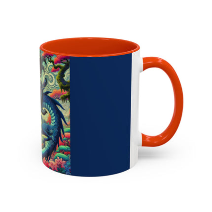 Mystic Guardian of the Sky Light Colorful Mugs (11oz, 15oz)