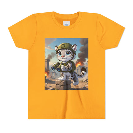 Snow Leopard Lookout Youth Short Sleeve Tee