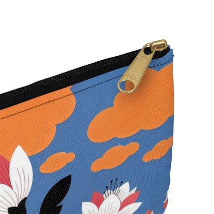 🪁🌺 The Lady Of The Flying Garden Accessory Pouch – Art Deco Floral Fantasy