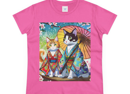 Kimono Kitties Cotton Tee