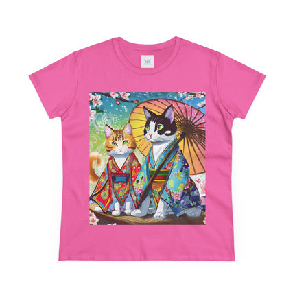 Kimono Kitties Cotton Tee