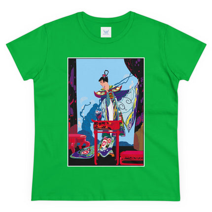 A Visual Journey by Umberto Brunelleschi Women's Midweight Cotton Tee