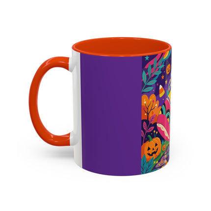 🌙🎃 The Lady Of Moonbeam Hollow Colorful Mug – Whimsical Halloween Charm