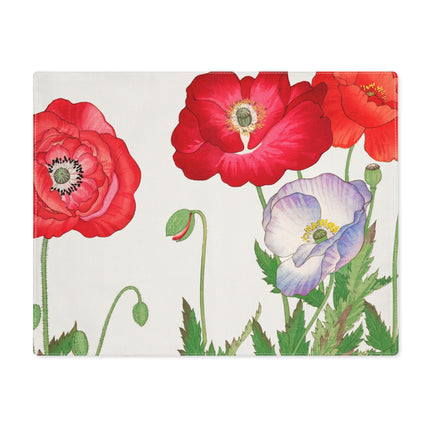 Poppies by Tanigami Kônan Placemat – Bold Blooms & Japanese Woodblock Elegance