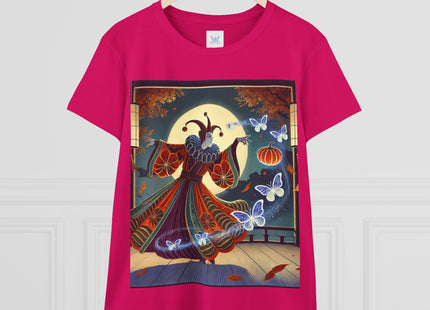 Court Magician with Ghost Butterflies Women's Midweight Cotton Tee