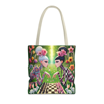 The Spring Gambit: A Fairy’s Move Tote Bag – Whimsical Chess & Spring Magic