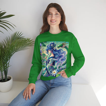 Fairy of the Koi Pond Heavy Blend™ Crewneck Sweatshirt