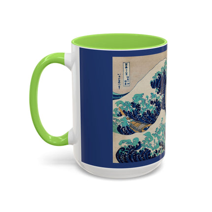 The Great Wave off Kanagawa by Katsushika Hokusai Colorful Mugs (11oz, 15oz)