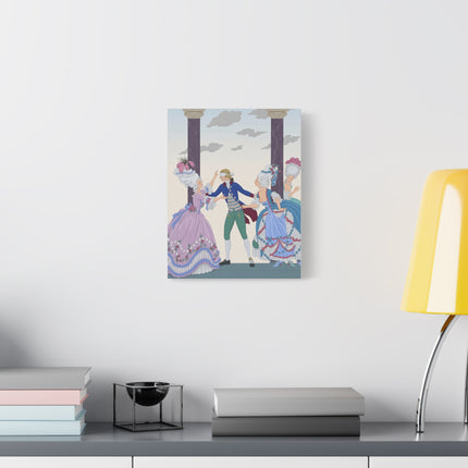 🎭🌸 Blindman’s Bluff Placemat – Rococo Courtship Whimsy