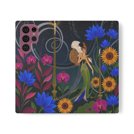 🌙🕯️ The Lady Of The Midnight Garden Flip Case – Art Deco Nocturne