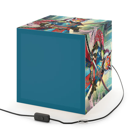 Cyberpunk Samurai Light Cube Lamp